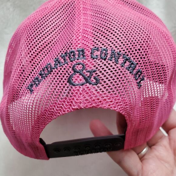 Ultra Fencing Longhorn Pink and Gray Truckers Cap. Snapback - Picture 5 of 9